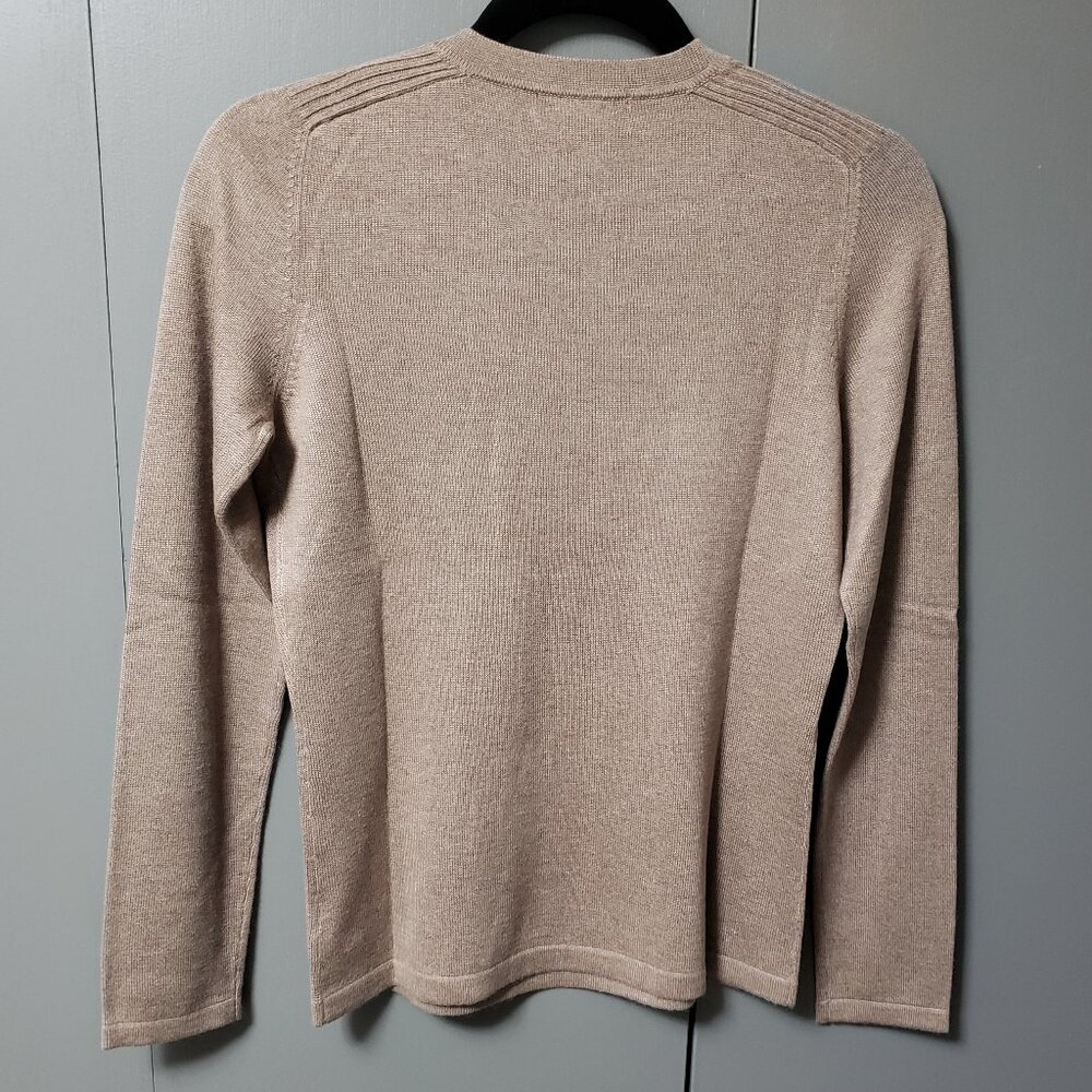 VTG Eddie Bauer 85% Silk Blend Henley Sweater - Picture 4 of 7
